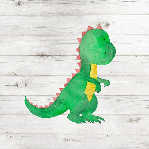 Water Color Dino IV Black Modern Wood Framed Art Print by Robinson, Tamara