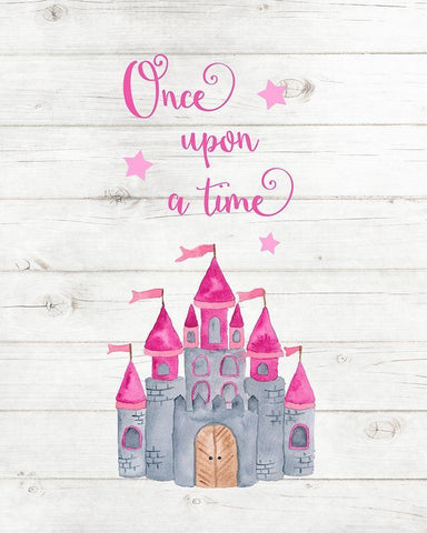 Once Upon a Time Black Ornate Wood Framed Art Print with Double Matting by Robinson, Tamara