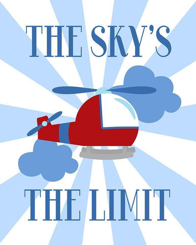 The Skys the Limit Black Ornate Wood Framed Art Print with Double Matting by Robinson, Tamara