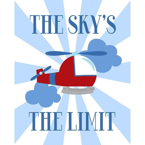 The Skys the Limit Black Modern Wood Framed Art Print with Double Matting by Robinson, Tamara