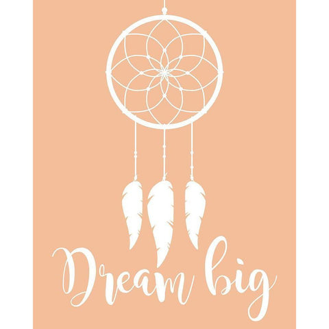 Dream Big Black Modern Wood Framed Art Print by Robinson, Tamara