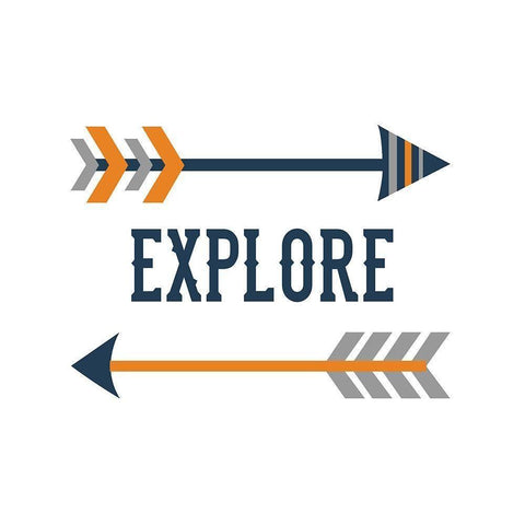 Explore Black Modern Wood Framed Art Print with Double Matting by Robinson, Tamara