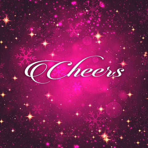 Cheers White Modern Wood Framed Art Print with Double Matting by Robinson, Tamara