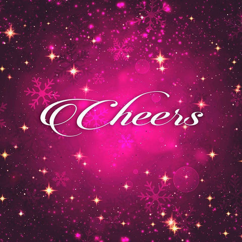 Cheers Black Modern Wood Framed Art Print with Double Matting by Robinson, Tamara