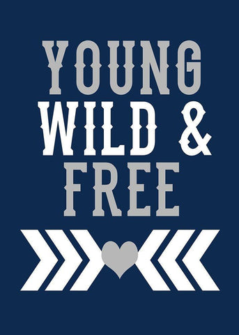 Young, Wild and Free Black Ornate Wood Framed Art Print with Double Matting by Robinson, Tamara