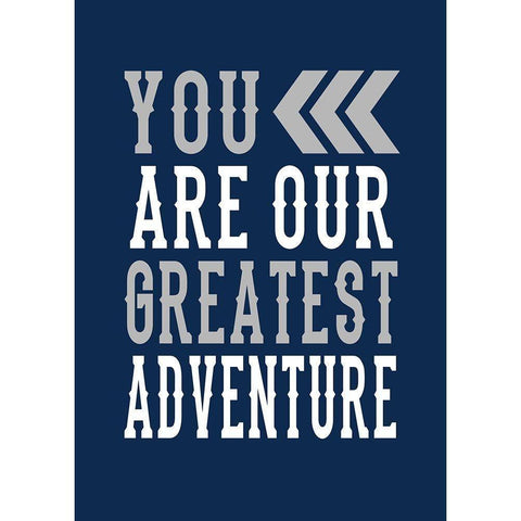 Our Greatest Adventure White Modern Wood Framed Art Print by Robinson, Tamara