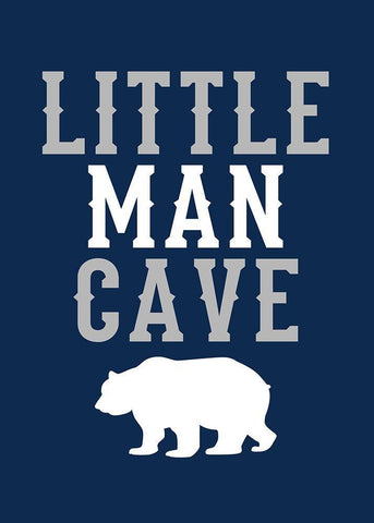 Little Man Cave Black Ornate Wood Framed Art Print with Double Matting by Robinson, Tamara