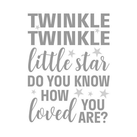 Twinkle Twinkle Gold Ornate Wood Framed Art Print with Double Matting by Robinson, Tamara