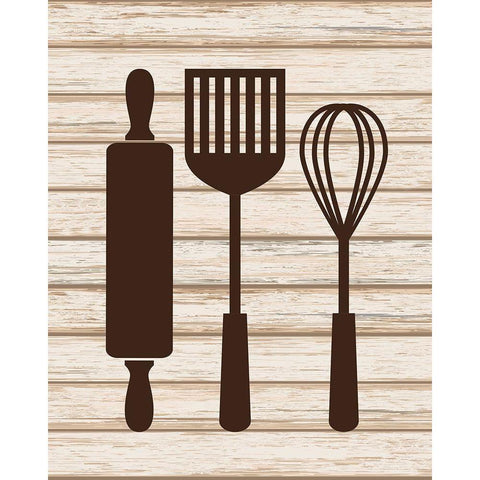 Dining Room II White Modern Wood Framed Art Print by Robinson, Tamara