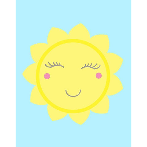 Sun White Modern Wood Framed Art Print by Robinson, Tamara