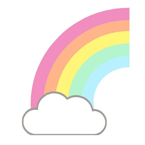 Rainbow Black Modern Wood Framed Art Print with Double Matting by Robinson, Tamara