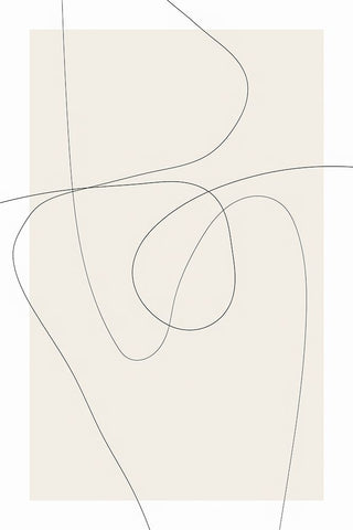 Lines at Play IV White Modern Wood Framed Art Print with Double Matting by Dundon, Denise