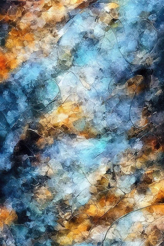 Locked in Stone Black Modern Wood Framed Art Print by Dundon, Denise