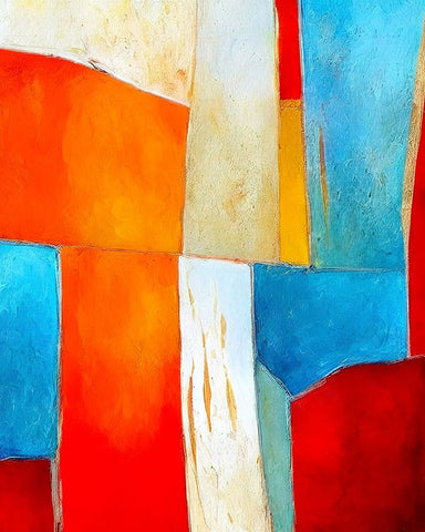 Infinite Improbability White Modern Wood Framed Art Print with Double Matting by Dundon, Denise