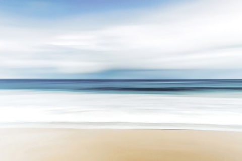 Beach Black Modern Wood Framed Art Print by Dundon, Denise