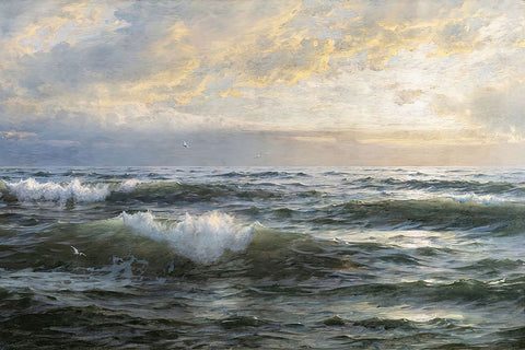 After the Storm White Modern Wood Framed Art Print with Double Matting by Dundon, Denise