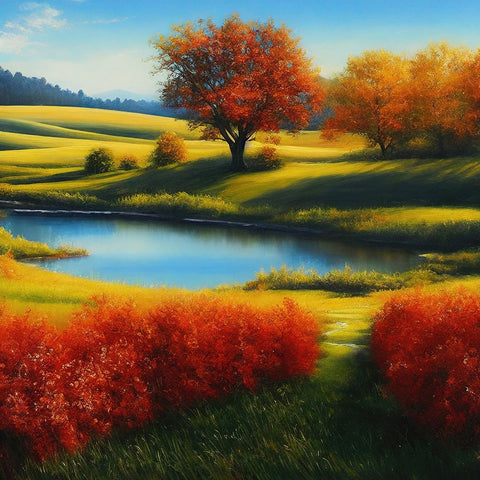 Ablaze with Colors Black Modern Wood Framed Art Print by Dundon, Denise