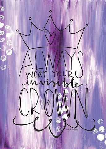 Invisible Crown Black Ornate Wood Framed Art Print with Double Matting by Wieners, Valerie