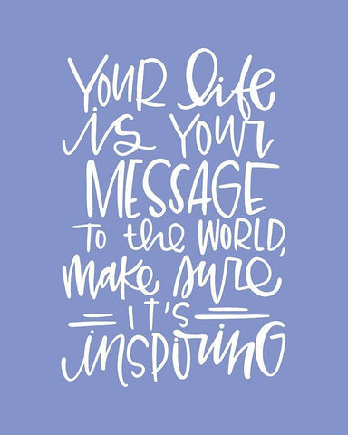 Your Life Black Ornate Wood Framed Art Print with Double Matting by Wieners, Valerie