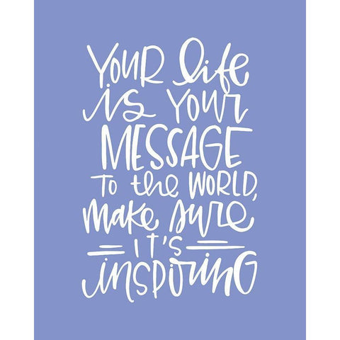 Your Life Black Modern Wood Framed Art Print by Wieners, Valerie