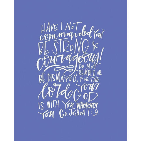 Be Strong White Modern Wood Framed Art Print by Wieners, Valerie