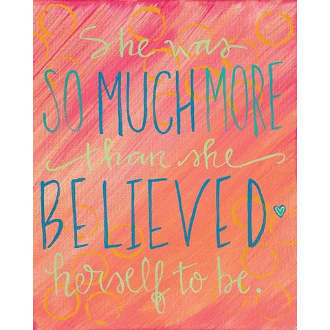 So Much More White Modern Wood Framed Art Print by Wieners, Valerie