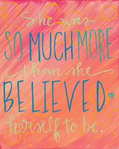 So Much More White Modern Wood Framed Art Print with Double Matting by Wieners, Valerie