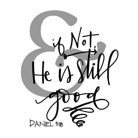 And If Not Black Modern Wood Framed Art Print by Wieners, Valerie