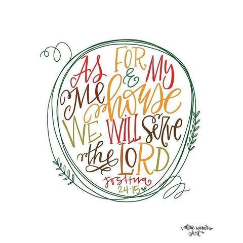 As For Me Color White Modern Wood Framed Art Print by Wieners, Valerie