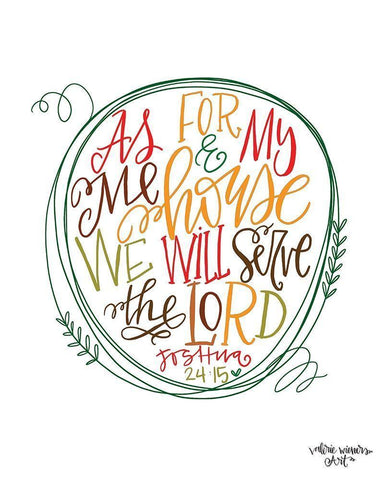 As For Me Color White Modern Wood Framed Art Print with Double Matting by Wieners, Valerie