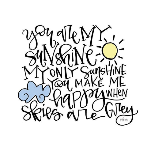 Sunshine White Modern Wood Framed Art Print by Wieners, Valerie