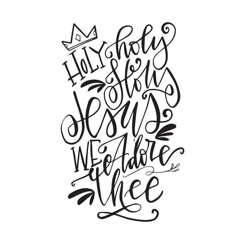 Holy Night White Modern Wood Framed Art Print by Wieners, Valerie