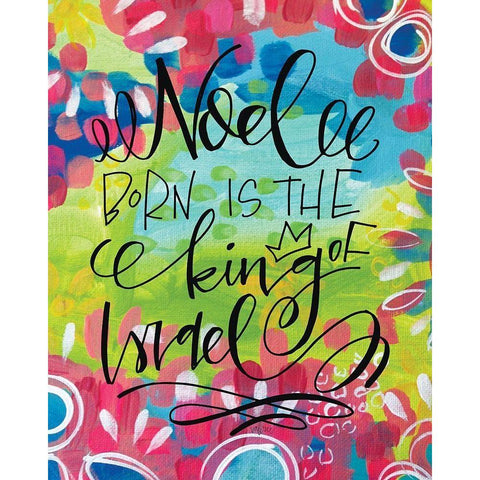 Noel - Color White Modern Wood Framed Art Print by Wieners, Valerie