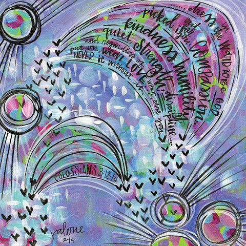 Wardrobe of God Black Modern Wood Framed Art Print with Double Matting by Wieners, Valerie