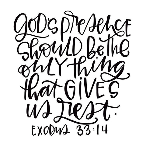 Give us Rest Black Ornate Wood Framed Art Print with Double Matting by Wieners, Valerie