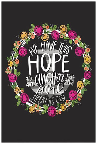 Hope Black Ornate Wood Framed Art Print with Double Matting by Wieners, Valerie