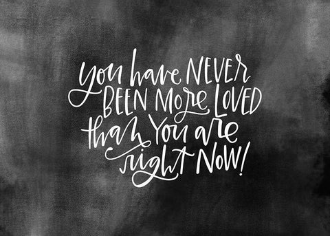 Never Been Loved White Modern Wood Framed Art Print with Double Matting by Wieners, Valerie