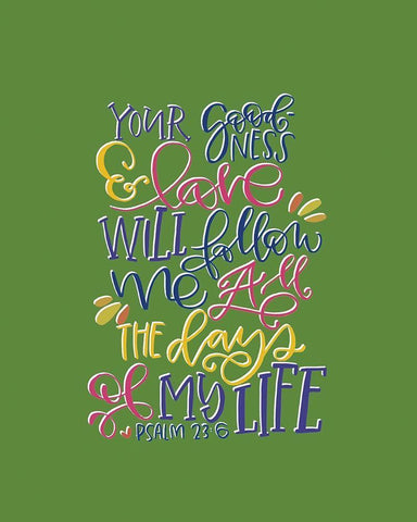 Your Goodness White Modern Wood Framed Art Print with Double Matting by Wieners, Valerie