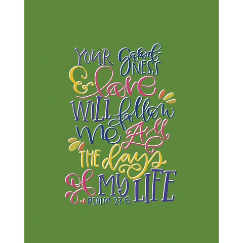 Your Goodness White Modern Wood Framed Art Print by Wieners, Valerie