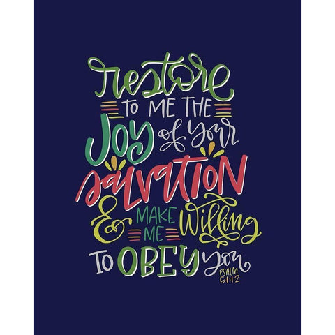 Restore to Me White Modern Wood Framed Art Print by Wieners, Valerie