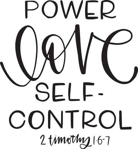 Power of Love White Modern Wood Framed Art Print with Double Matting by Wieners, Valerie