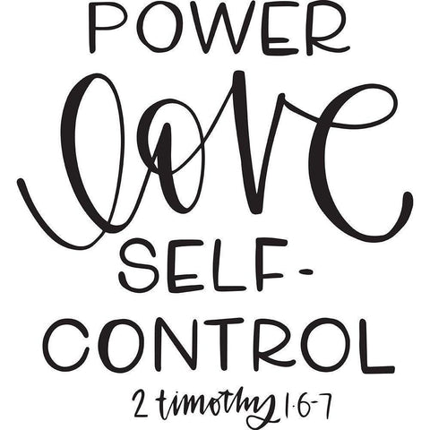 Power of Love White Modern Wood Framed Art Print by Wieners, Valerie