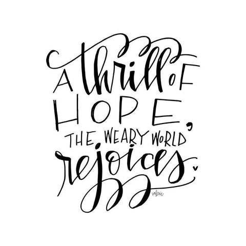 Rejoices Black Modern Wood Framed Art Print with Double Matting by Wieners, Valerie