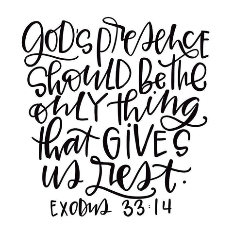 Gods Presence White Modern Wood Framed Art Print with Double Matting by Wieners, Valerie