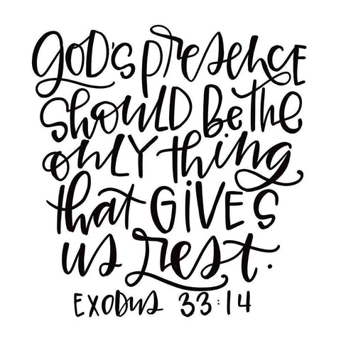 Gods Presence Black Modern Wood Framed Art Print by Wieners, Valerie