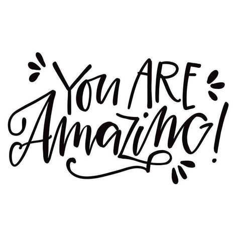 You Are Amazing Gold Ornate Wood Framed Art Print with Double Matting by Wieners, Valerie