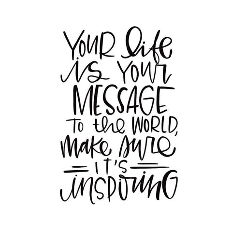 Your Life Is White Modern Wood Framed Art Print by Wieners, Valerie