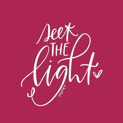 Seek the Light Black Modern Wood Framed Art Print with Double Matting by Wieners, Valerie