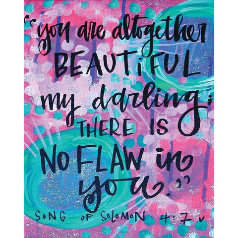 You Are Altogether Black Modern Wood Framed Art Print with Double Matting by Wieners, Valerie