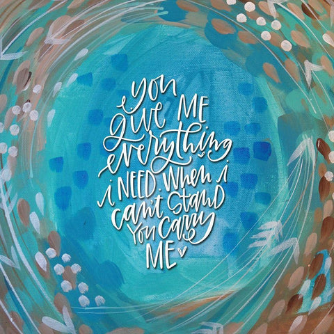 You Give Me Everything White Modern Wood Framed Art Print by Wieners, Valerie